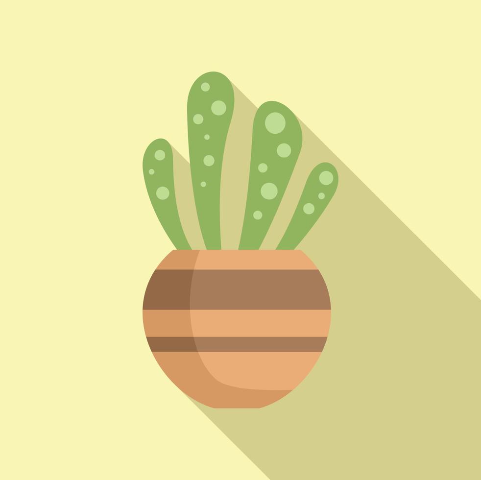 Leaf plant icon flat vector. Indoor art vector