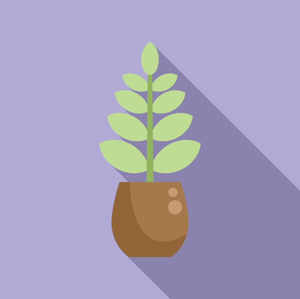 Art leaf icon flat vector. Office tree vector