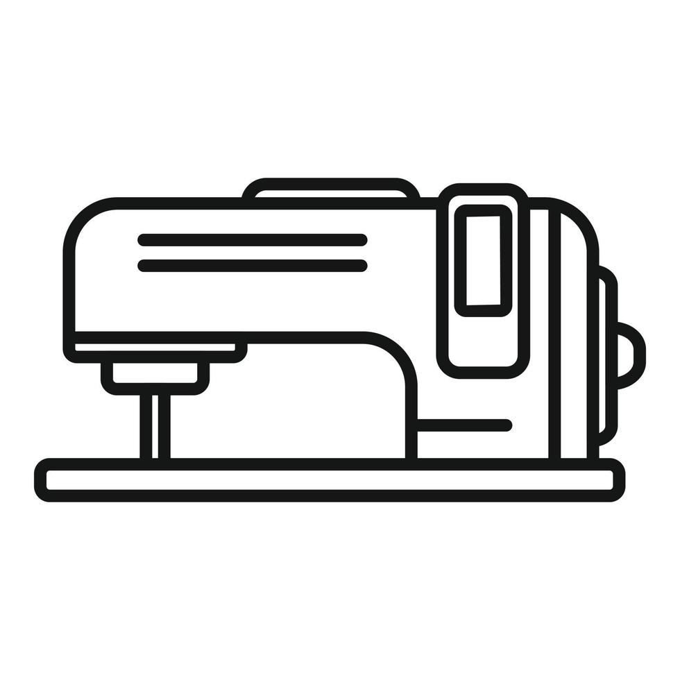 de coser máquina icono contorno vector. algodón planta vector