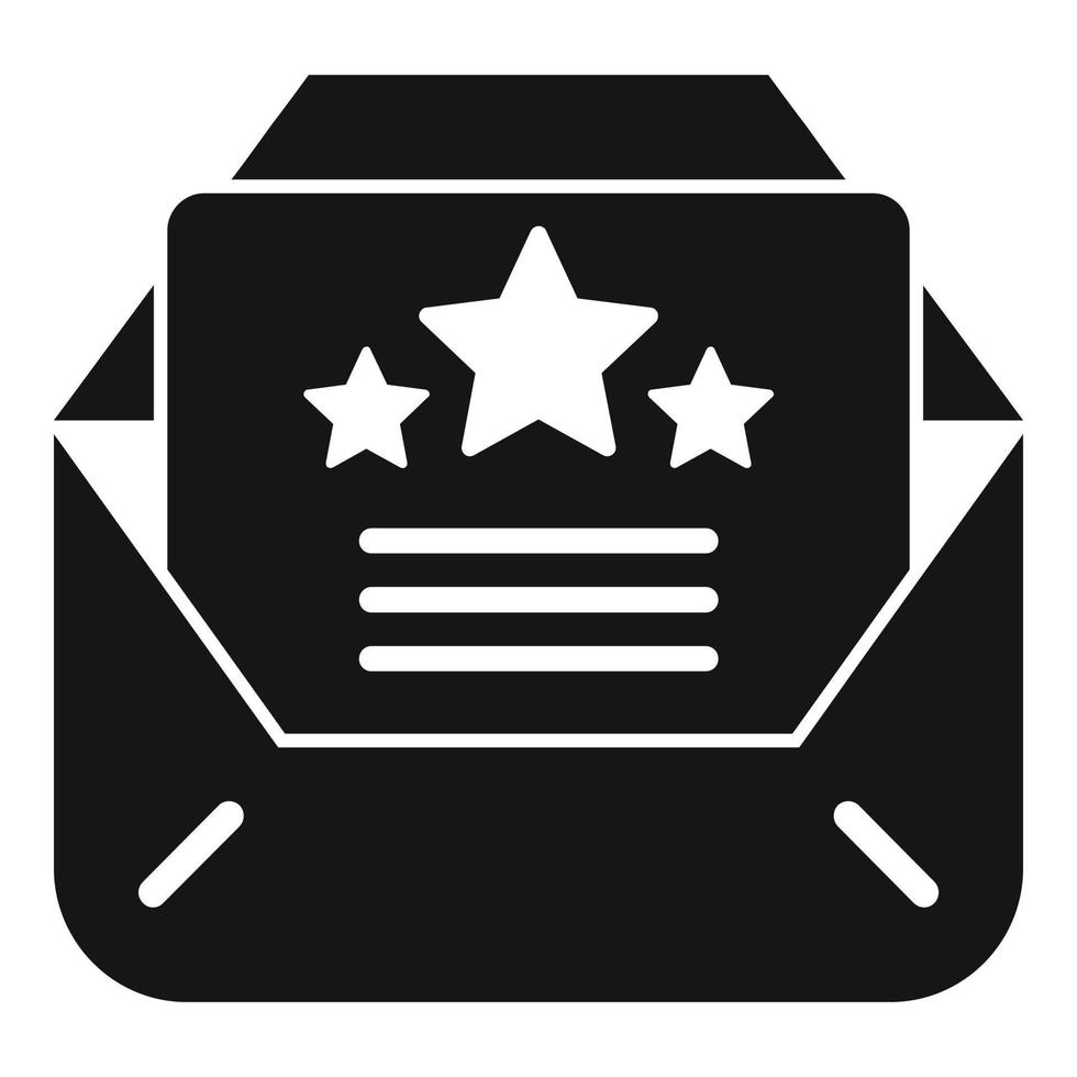 Mail ranking icon simple vector. Best rank vector