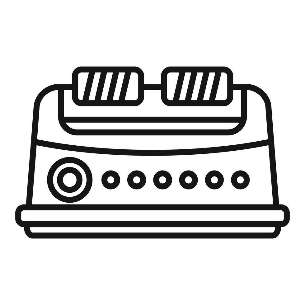 Wool machine icon outline vector. Cotton thread vector