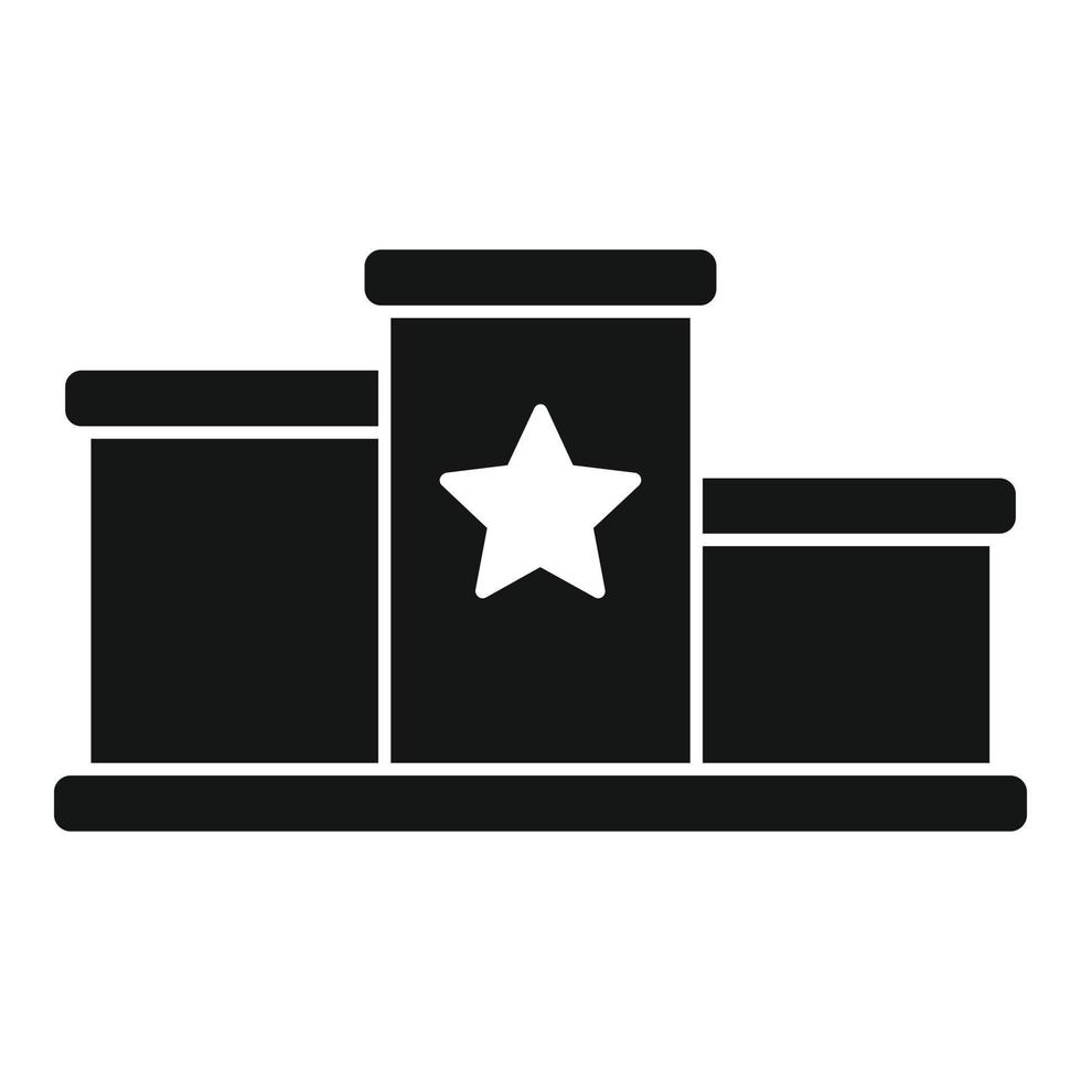 Ranking podium icon simple vector. Best rank vector