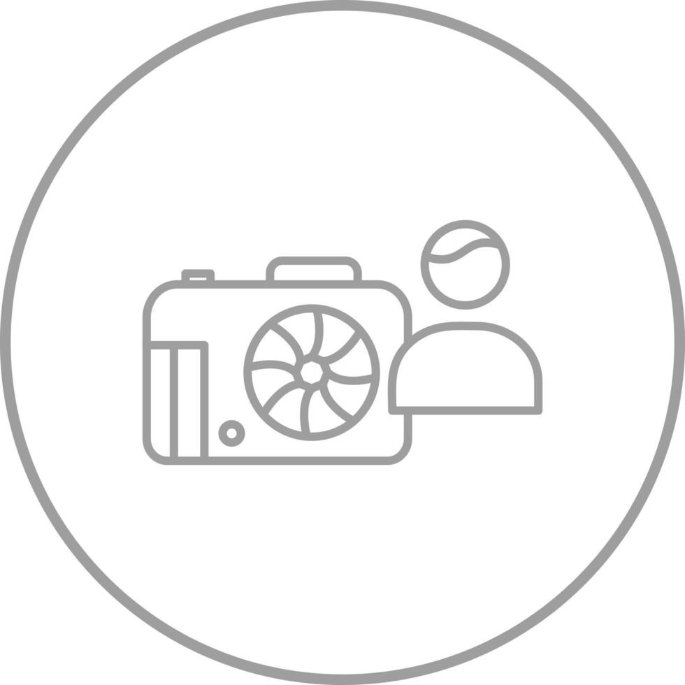 Unique Photographer Vector Icon