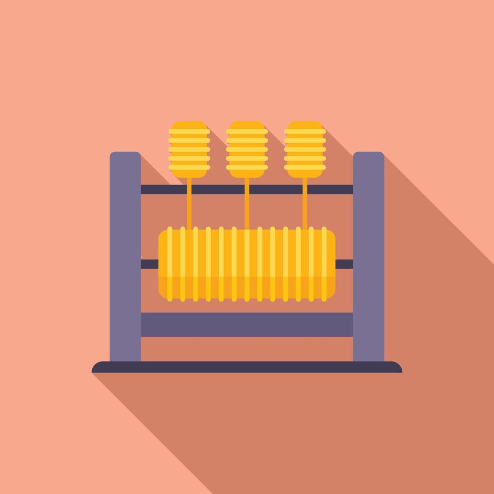 Fashion thread icon flat vector. Cotton machine vector