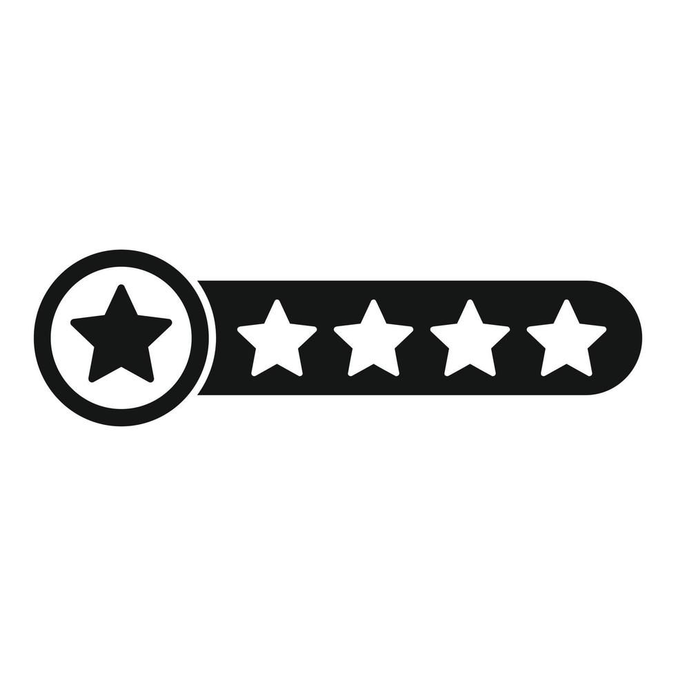 Star ranking icon simple vector. Medal award vector