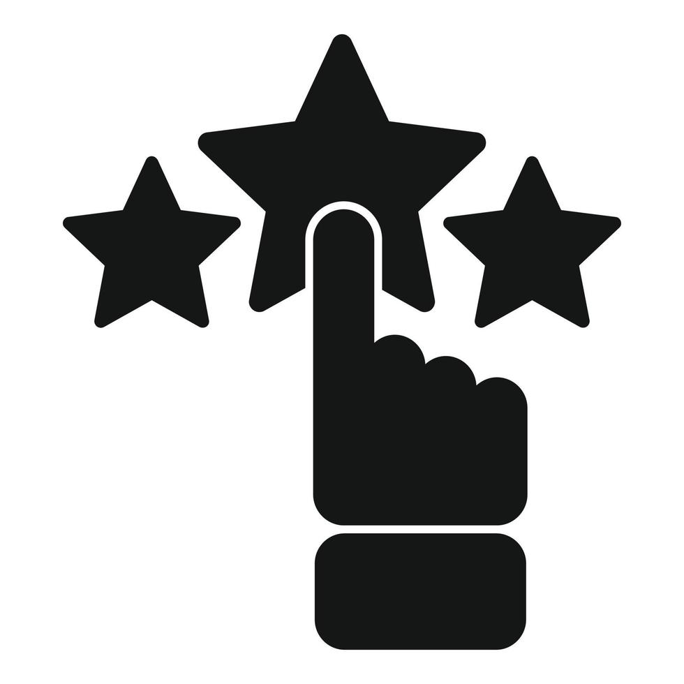 Ranking star icon simple vector. Medal winner vector