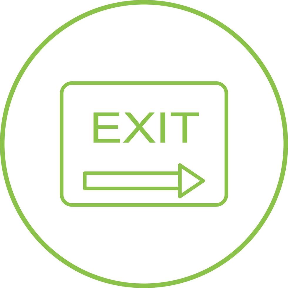Unique Exit Vector Icon