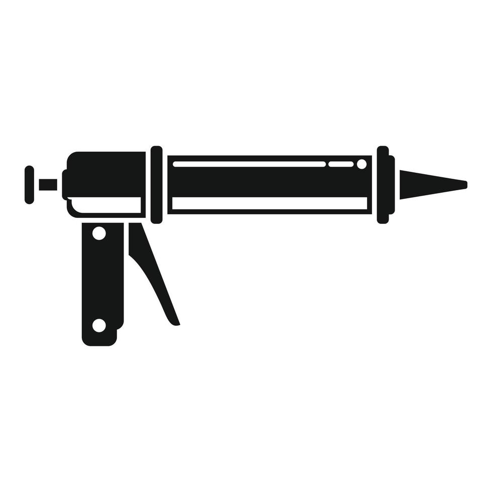 Craft pistol icon simple vector. Silicone tube vector