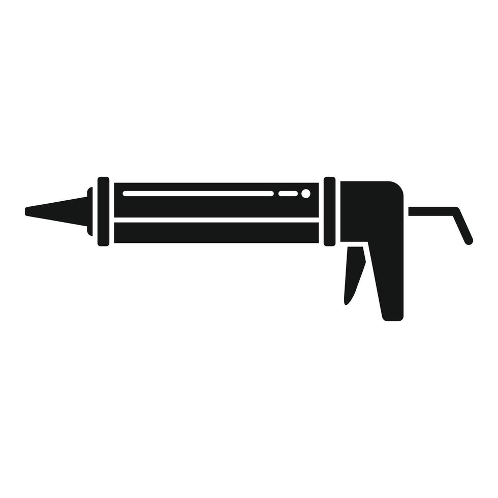 Craft silicone caulk gun icon simple vector. Glue tube vector