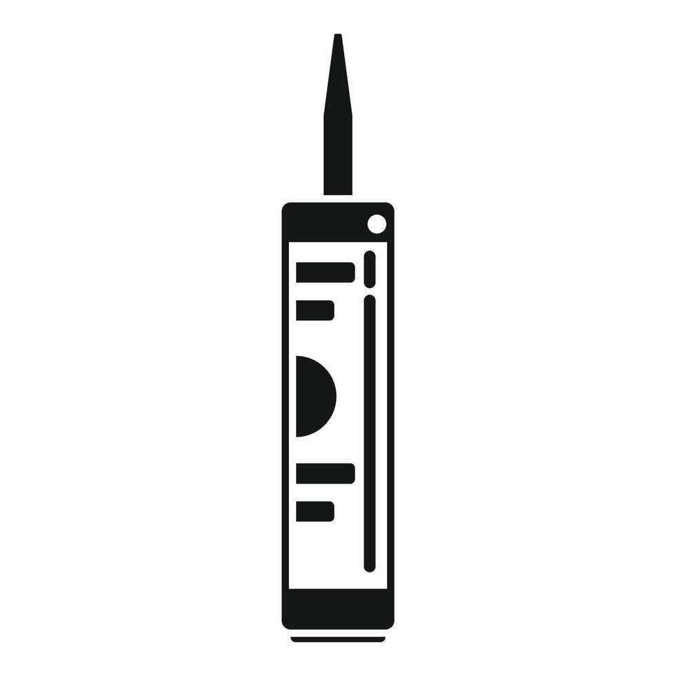 Silicon tube icon simple vector. Silicon glue vector