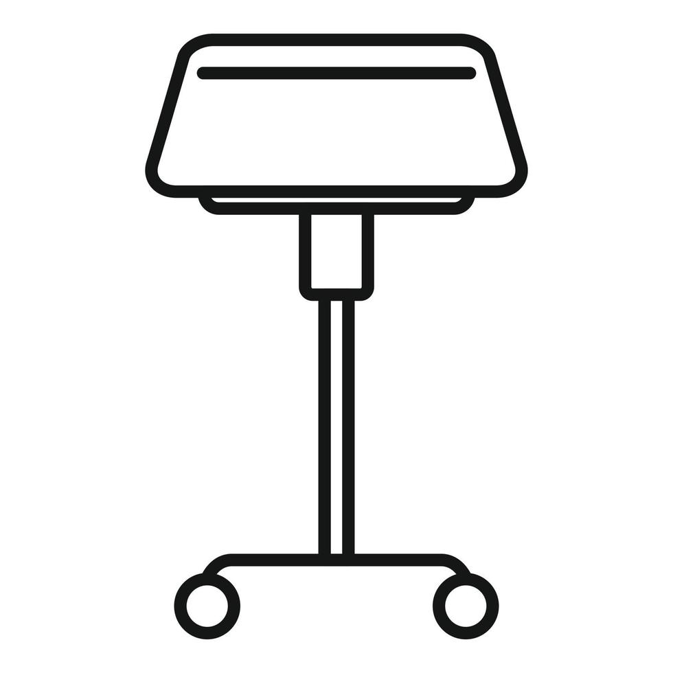 Office chair icon outline vector. Workspace sit vector
