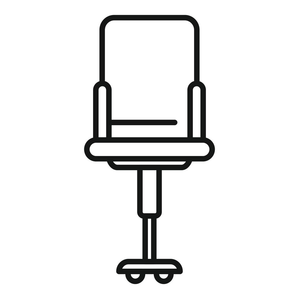 Ergonomic chair icon outline vector. Office table vector