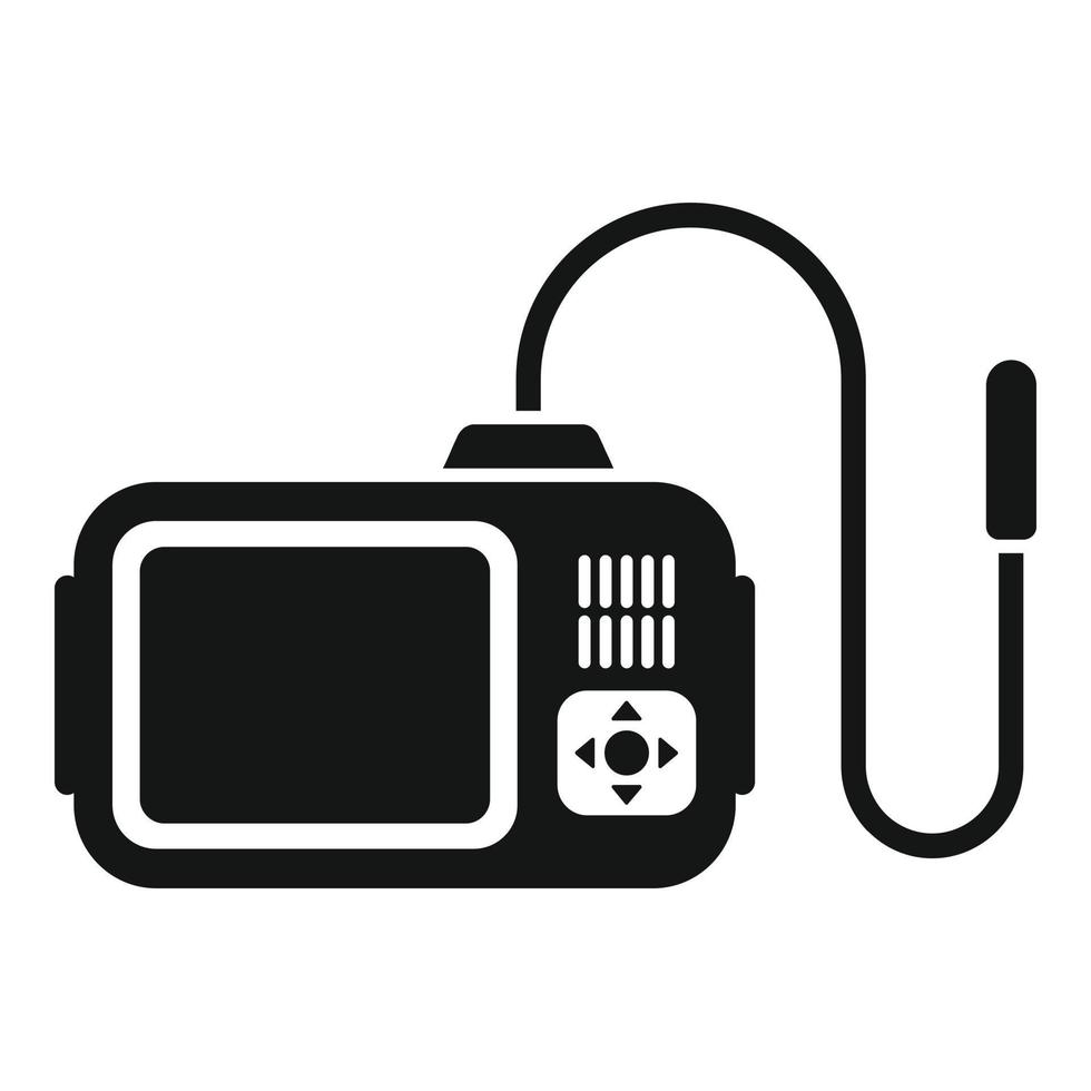 Endoscope cable icon simple vector. Medical organ vector