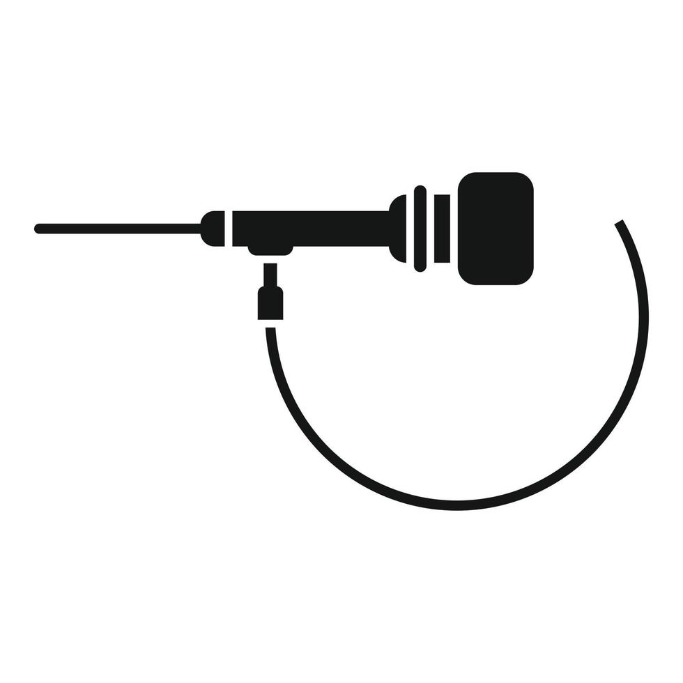 Endoscope icon simple vector. Medical camera vector