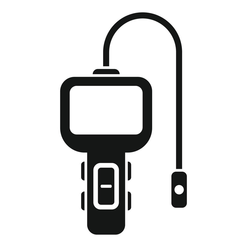 Medicine endoscope icon simple vector. Medical camera vector