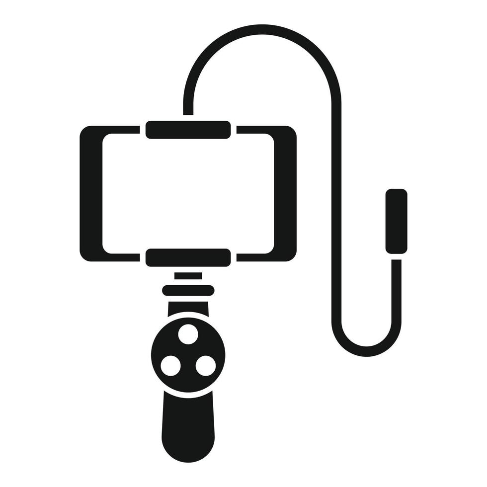 Endoscopy monitor icon simple vector. Medical endoscope vector