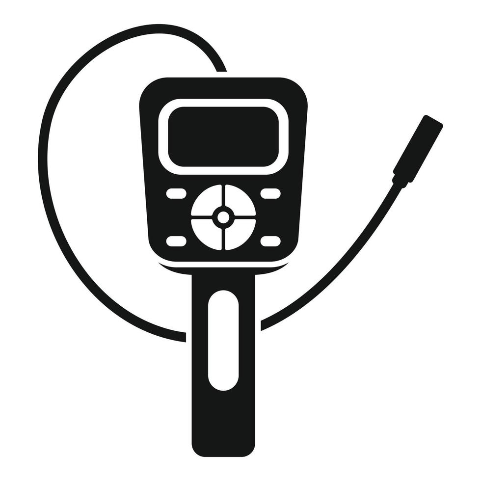Stomach endoscope icon simple vector. Medical camera vector
