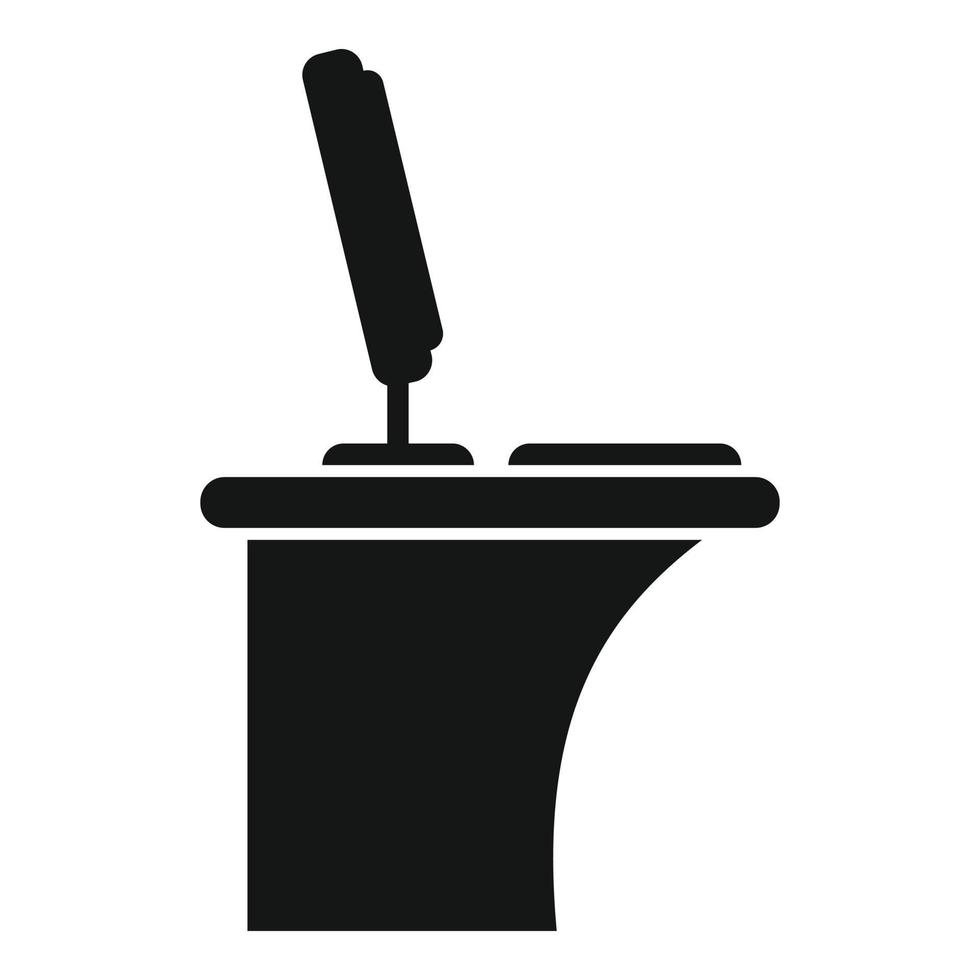 Big workplace icon simple vector. Right position vector