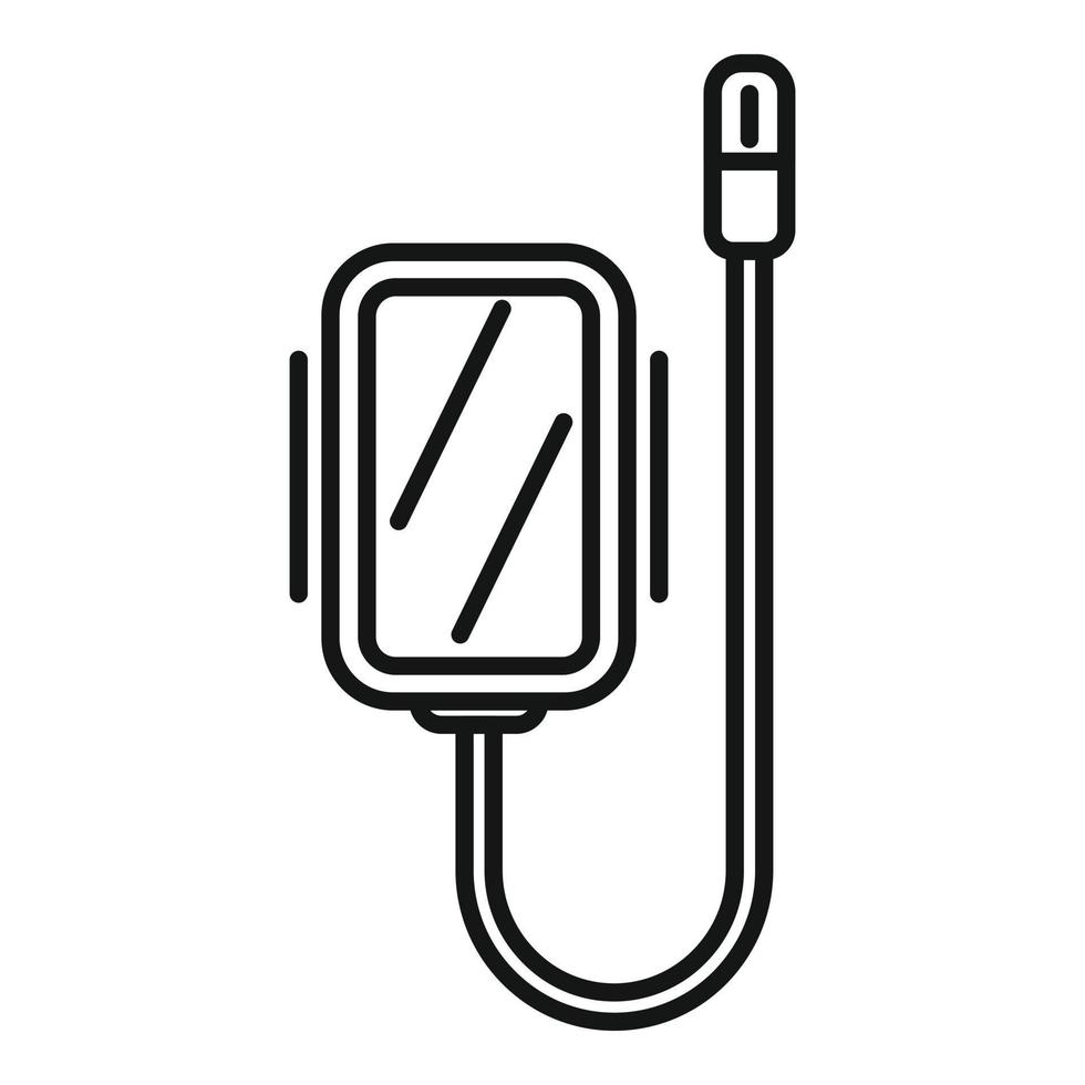 Gastroscope icon outline vector. Medical camera vector