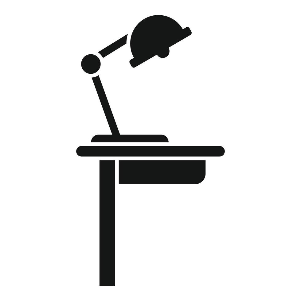 Workspace lamp icon simple vector. Office sit vector
