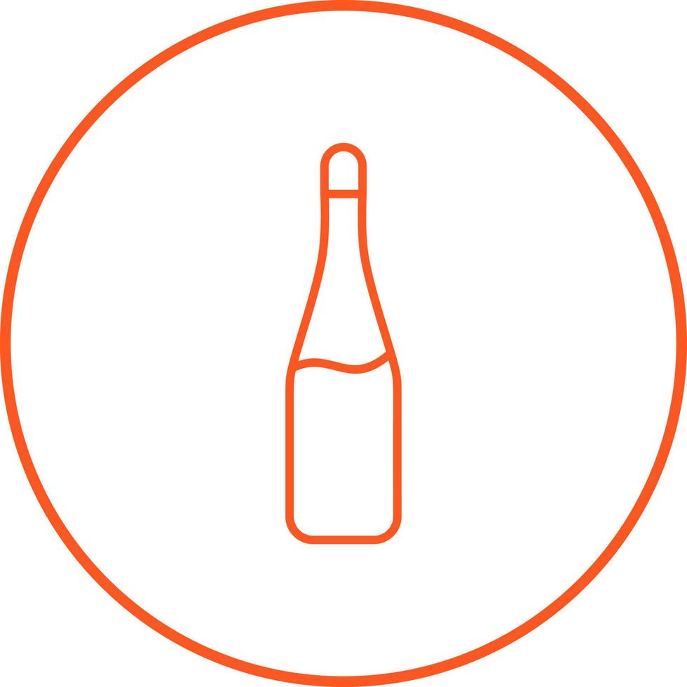 Champagne Bottle Vector Icon