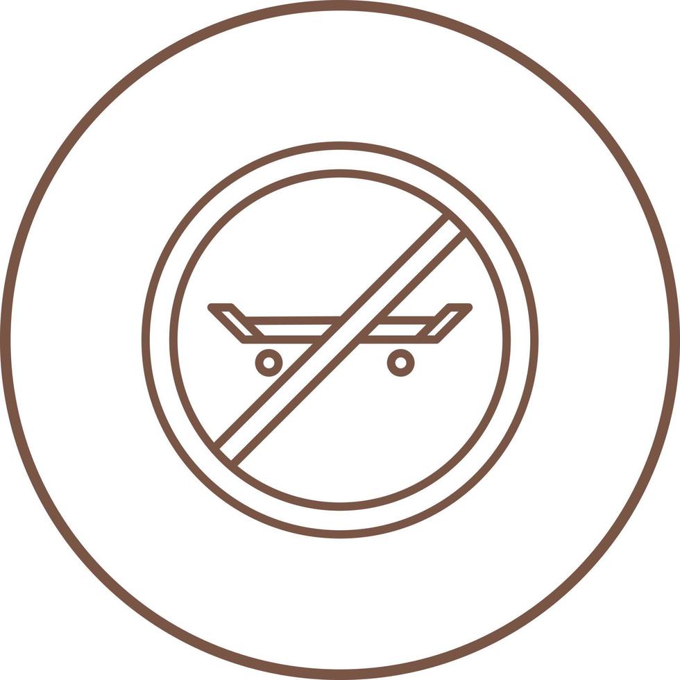 No Skating Vector Icon