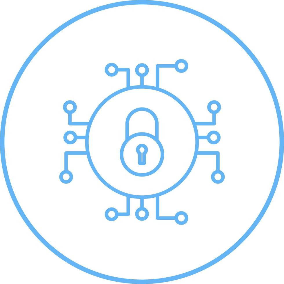 Unique Data Security Vector Icon