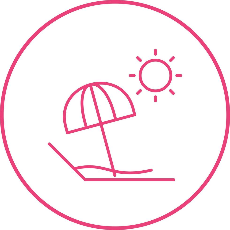Beach Vector Icon