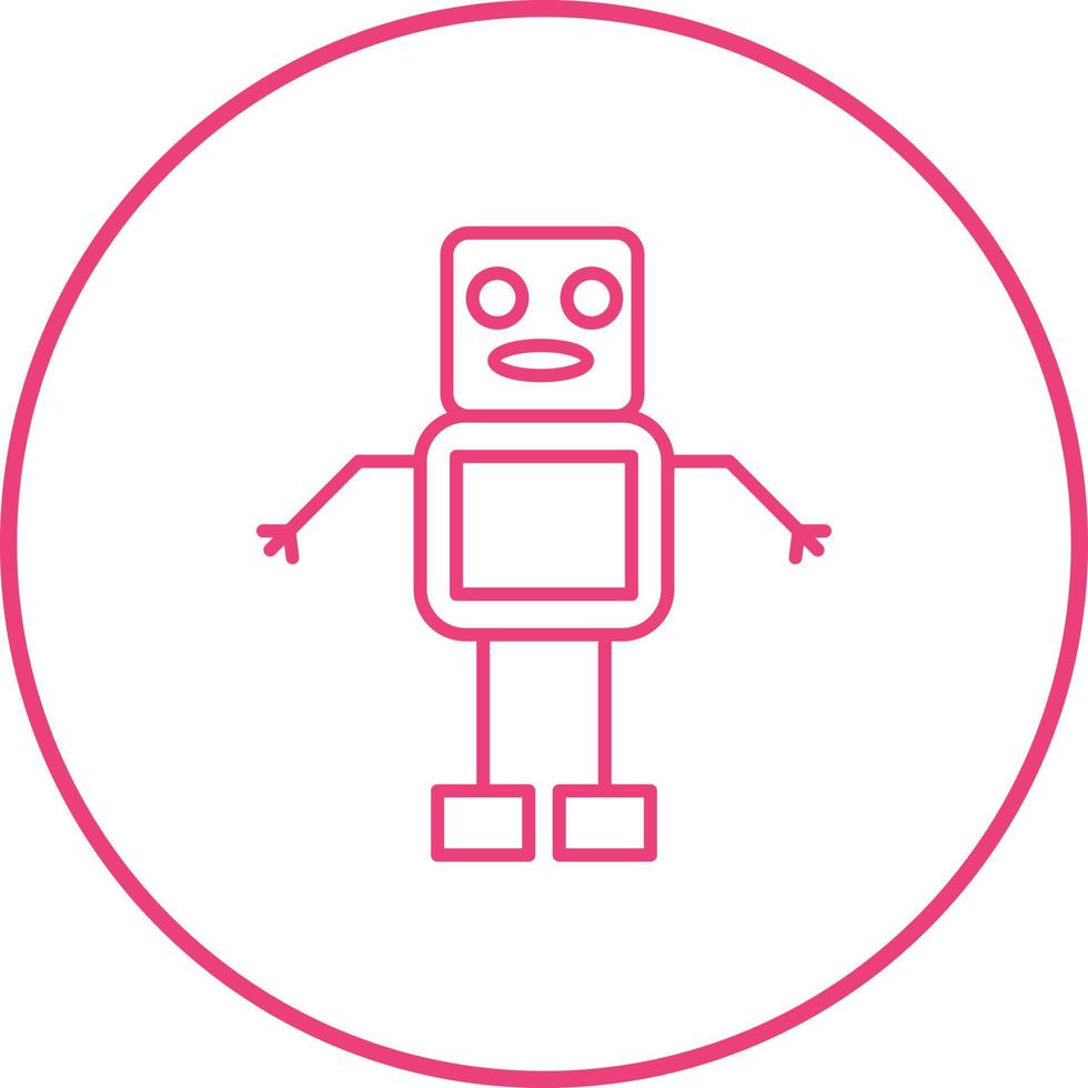 Unique Robot Vector Icon