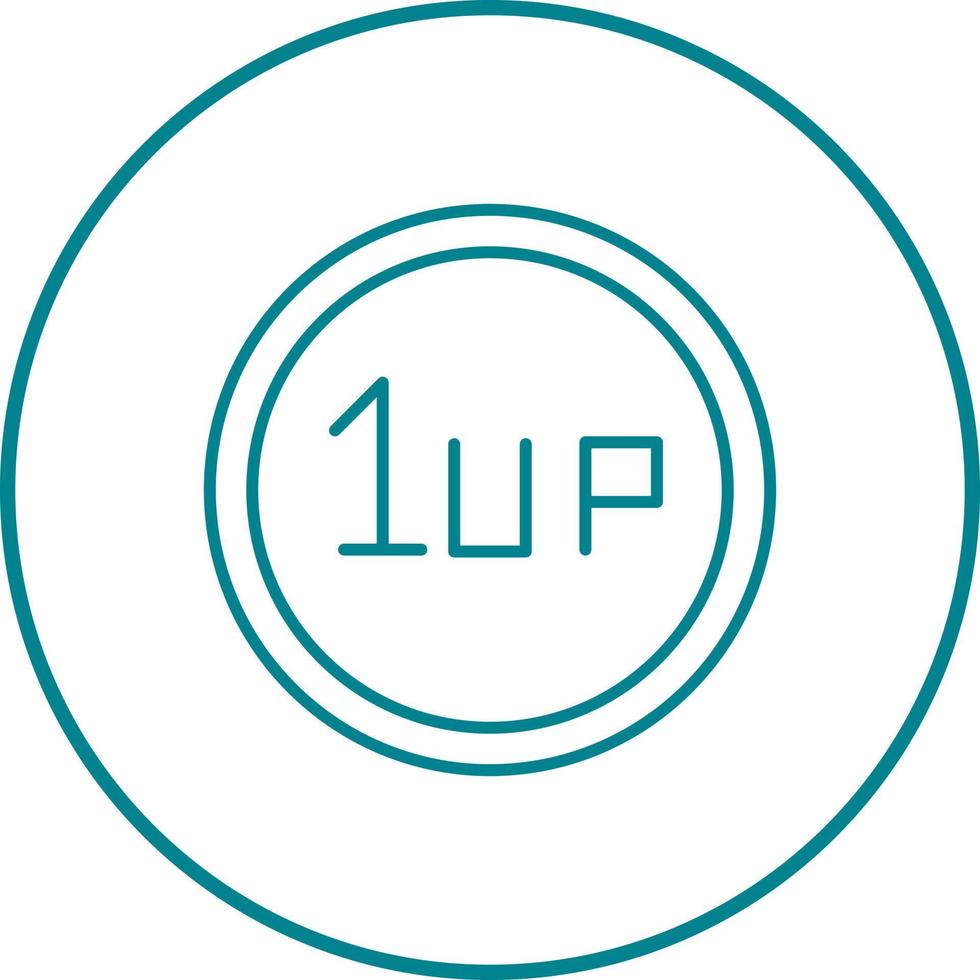 Unique 1UP Vector Icon
