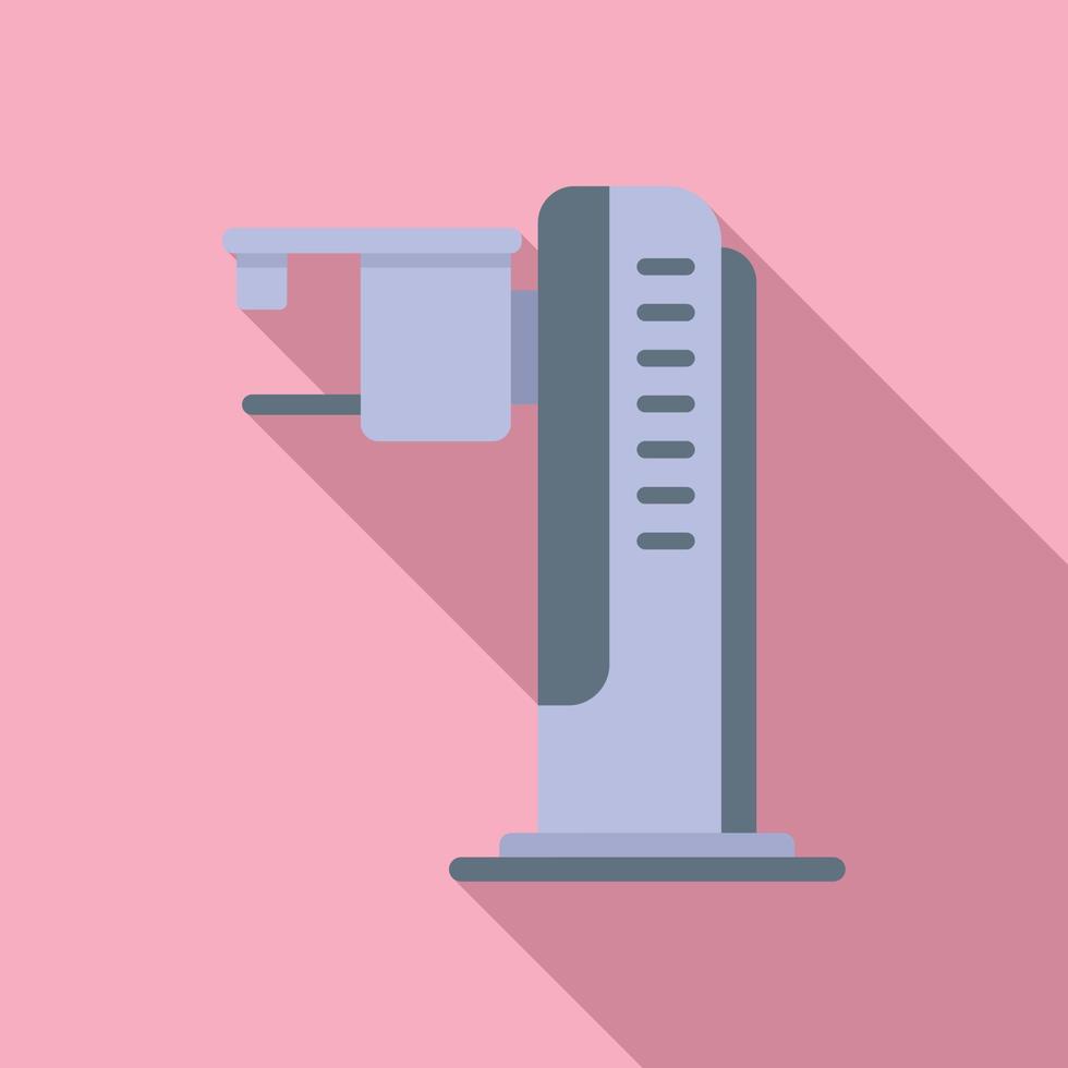 salud mamografía máquina icono plano vector. pecho cáncer vector