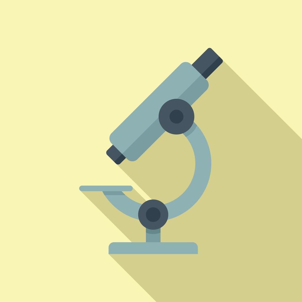 Medical microscope icon flat vector. Bacteria disease vector