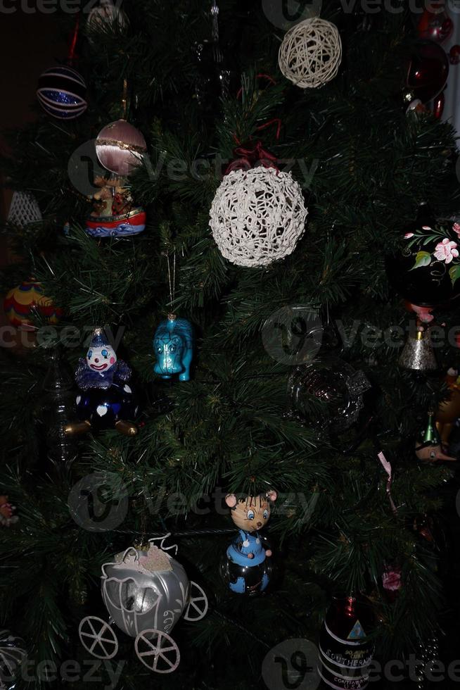 glass hand decorated Christmas Ball detail photo