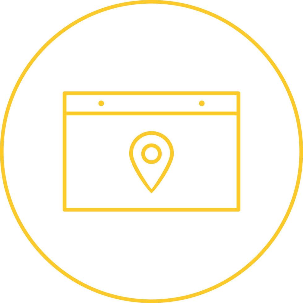 Unique Location Web Advertising Vector Icon