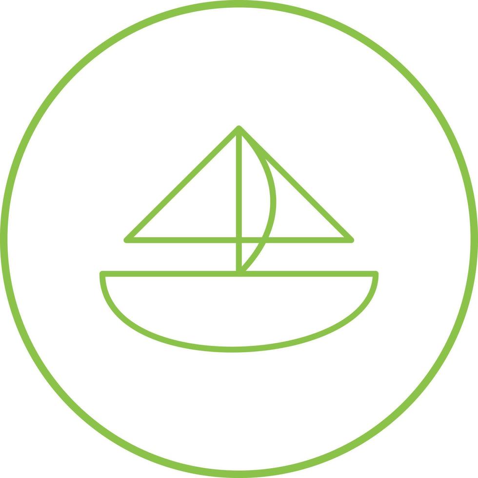 Small Yacht Vector Icon