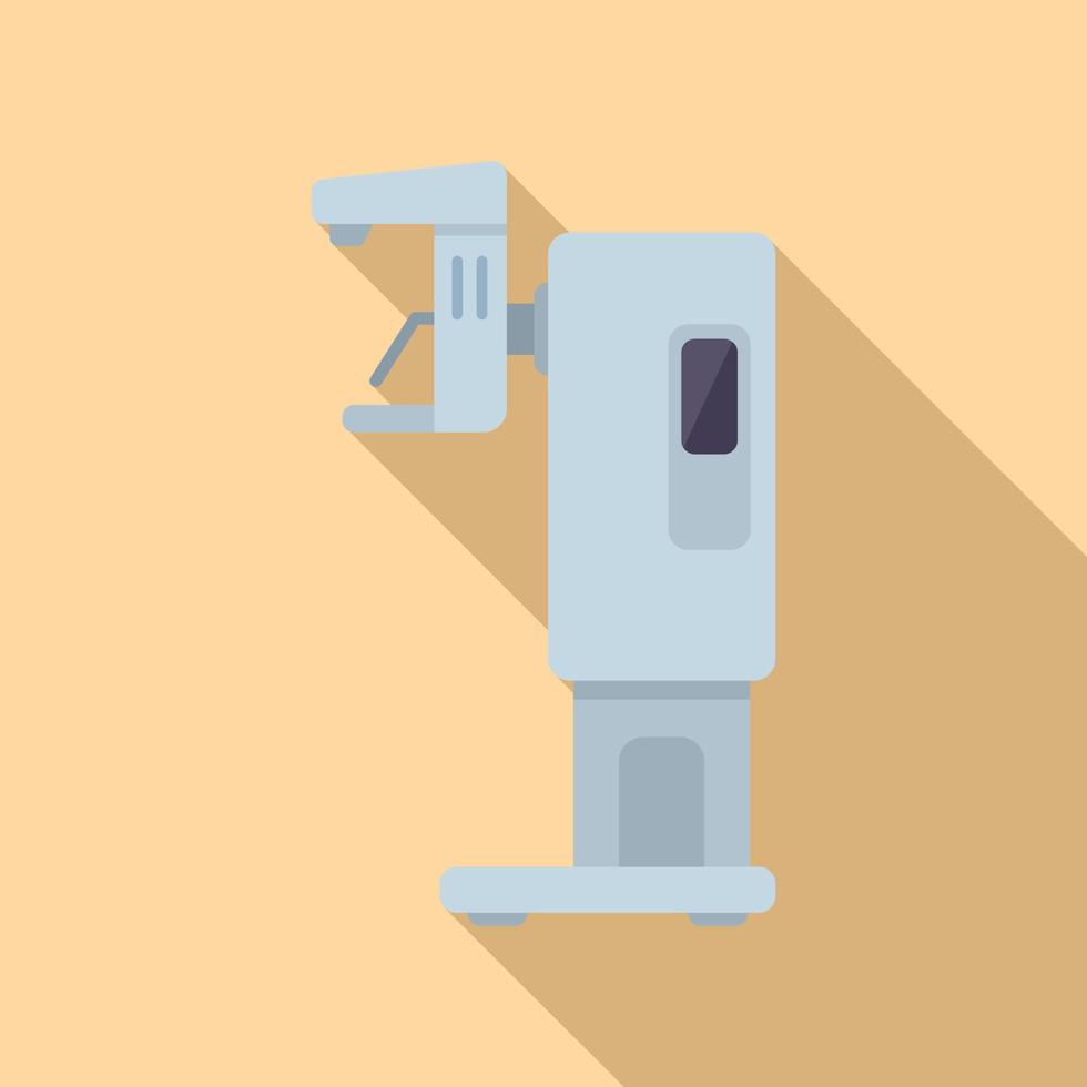 Medical mammography machine icon flat vector. Breast cancer vector