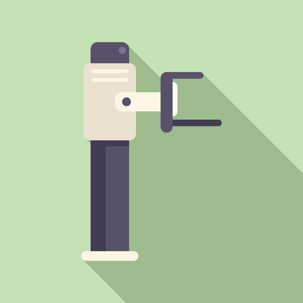 Hospital mammography machine icon flat vector. Breast cancer vector