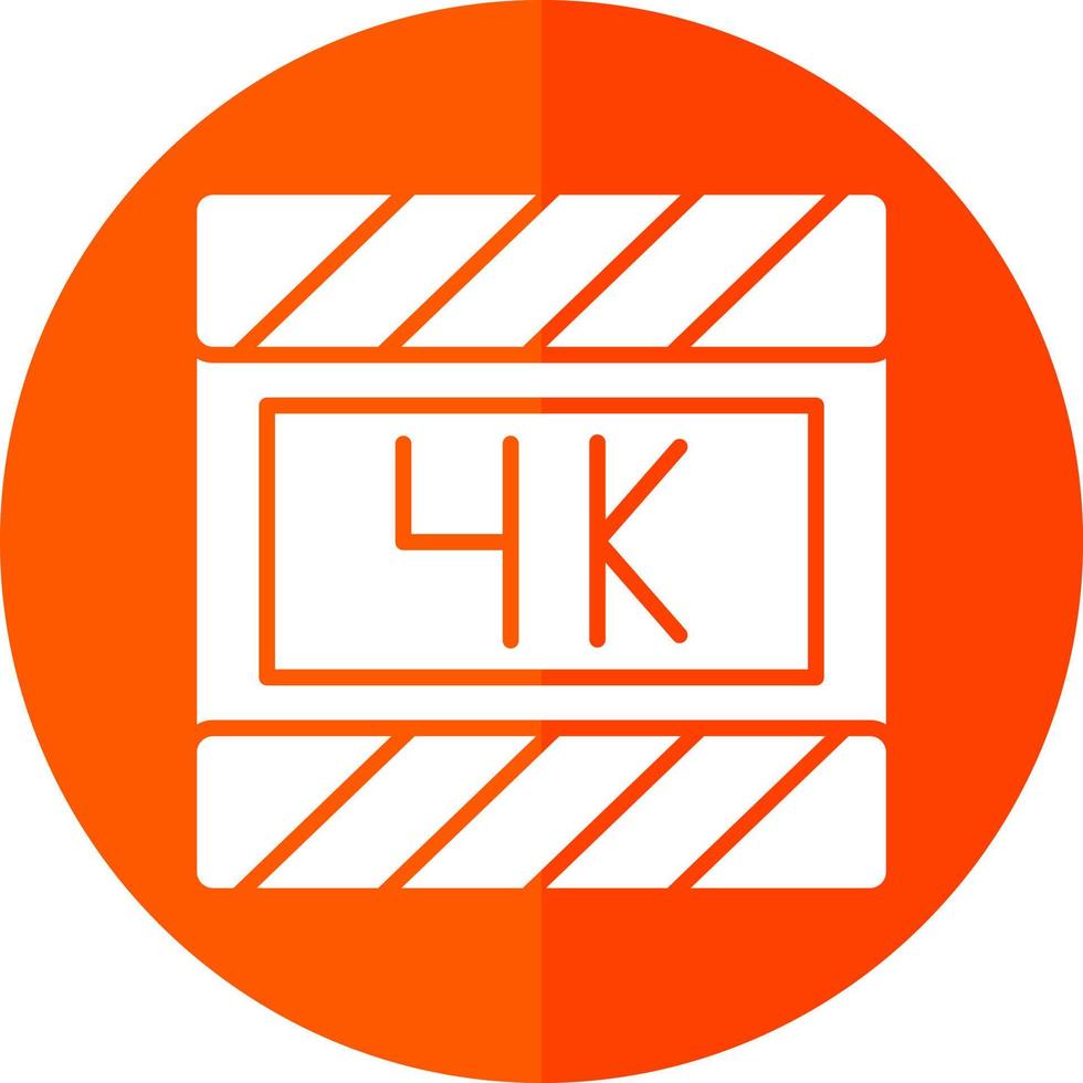 4k Film Vector Icon Design