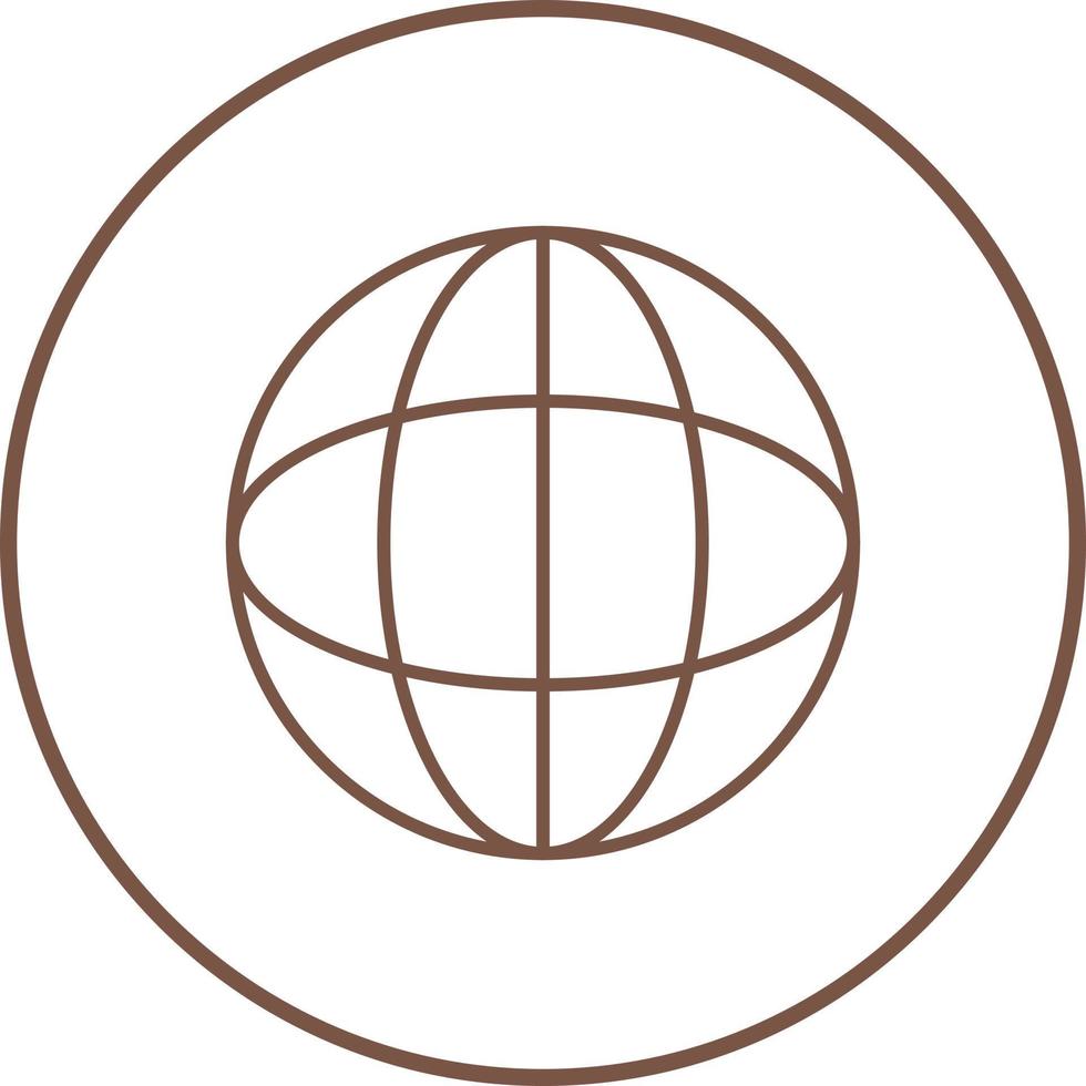 Unique Globe Vector Icon