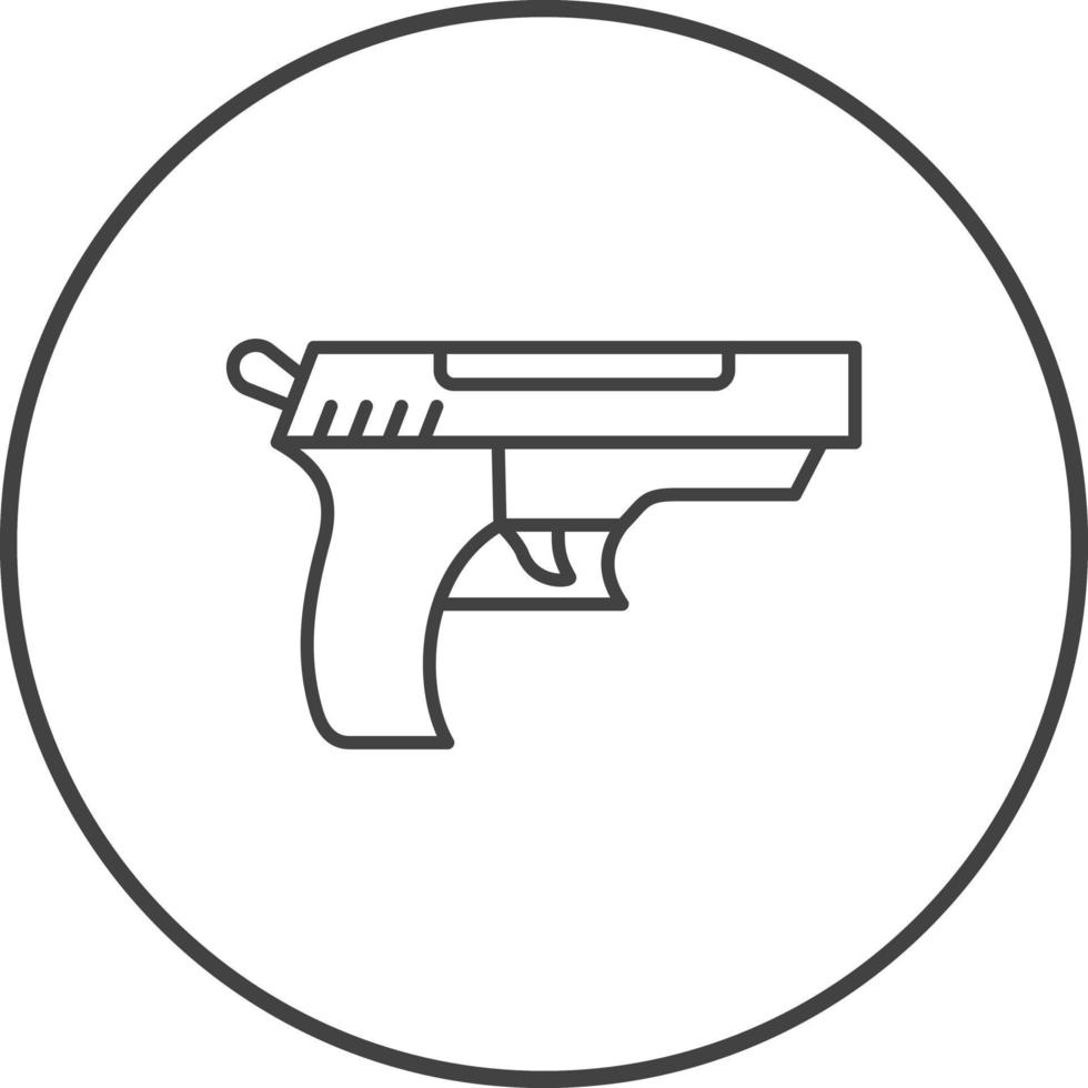 icono de vector de pistola