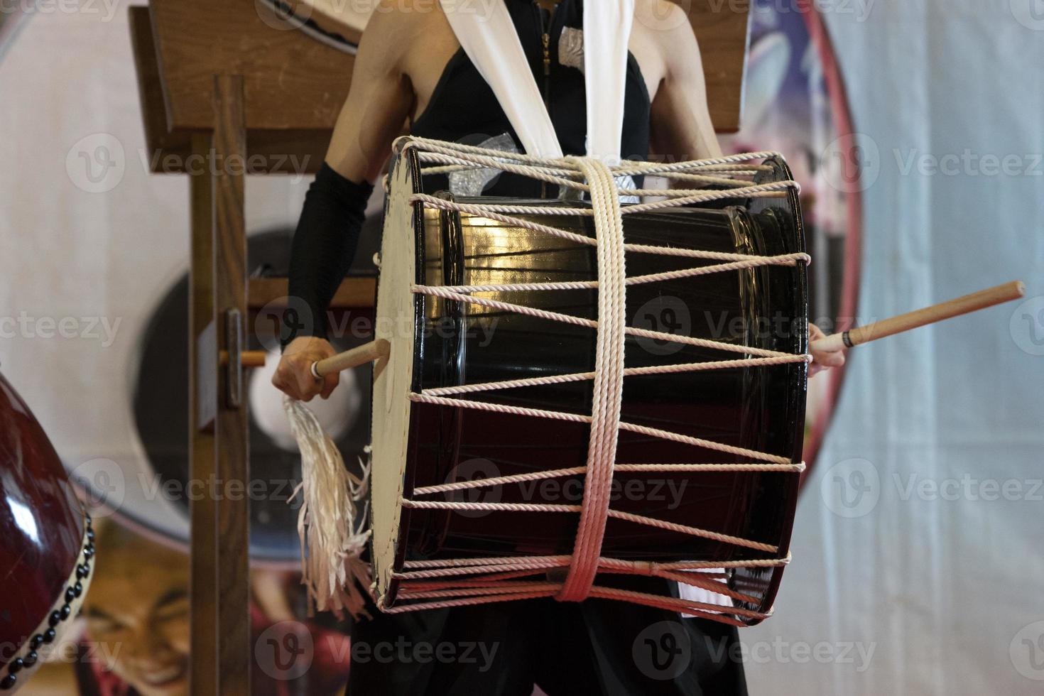 Japanese drummer in action photo