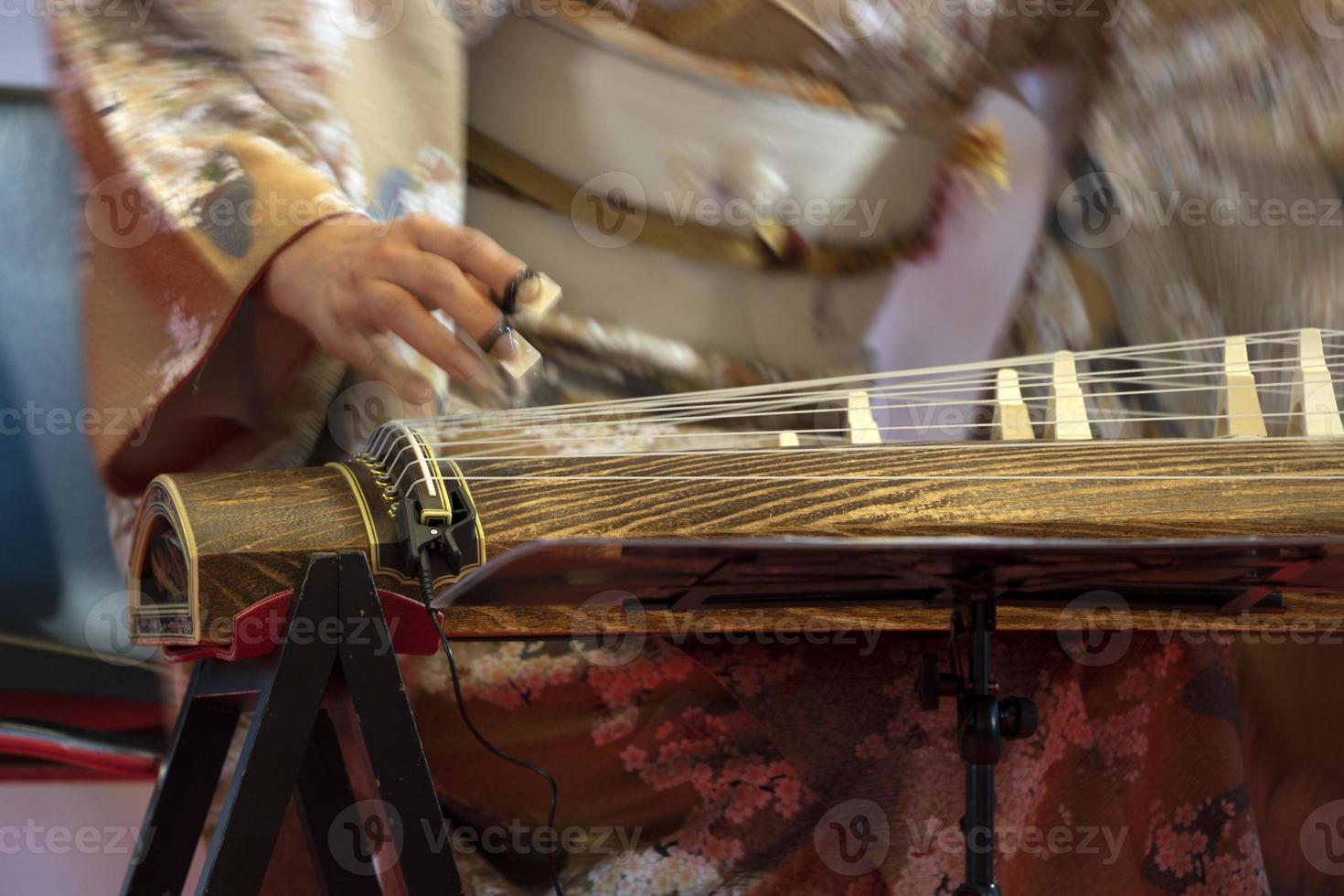 Koto japanese harp photo