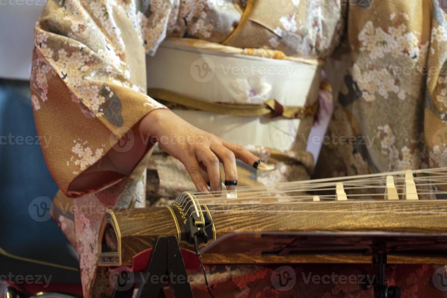 Koto japanese harp photo