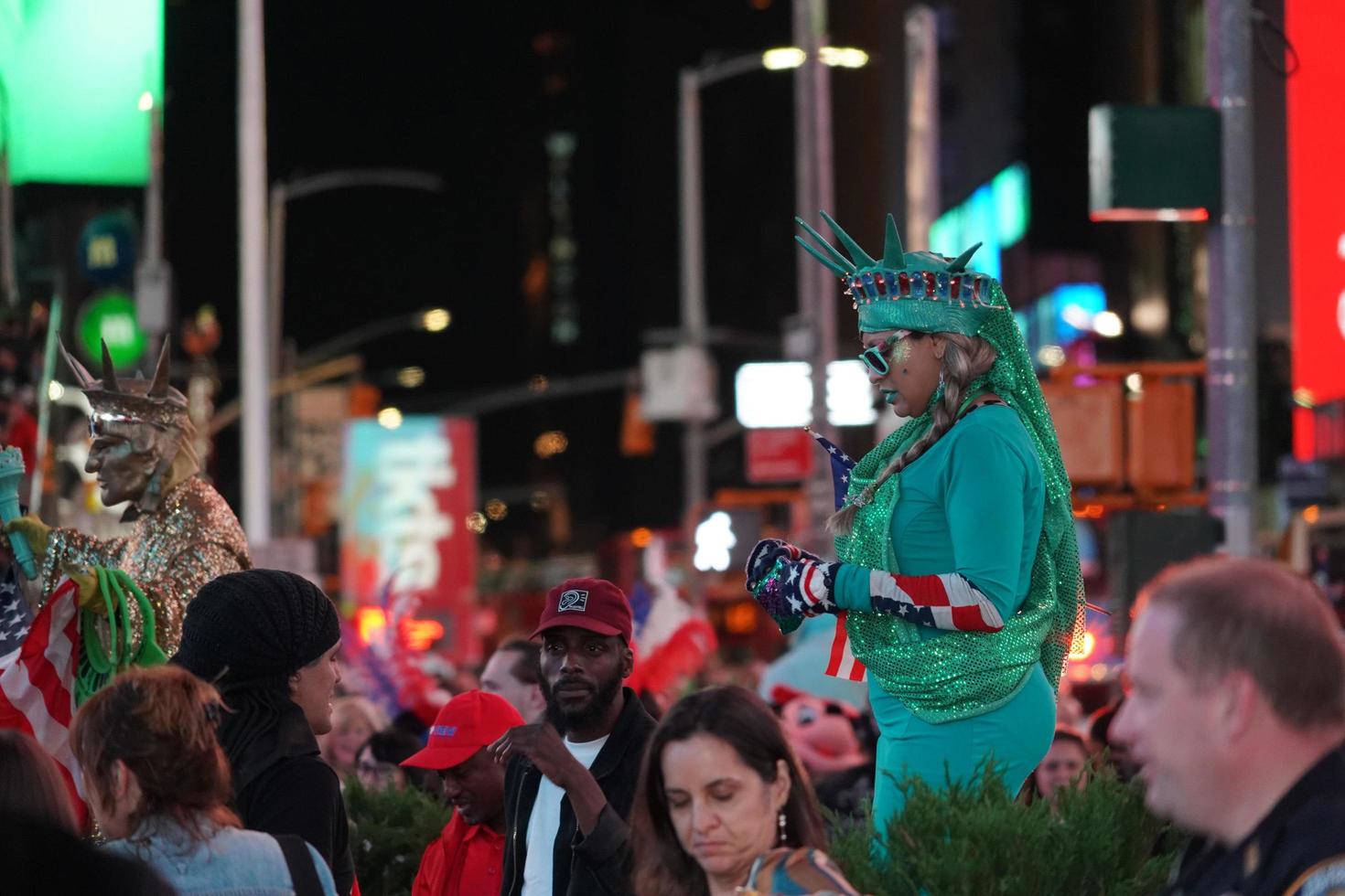 NEW YORK, USA - MAY 25 2018 - Times square full of people photo