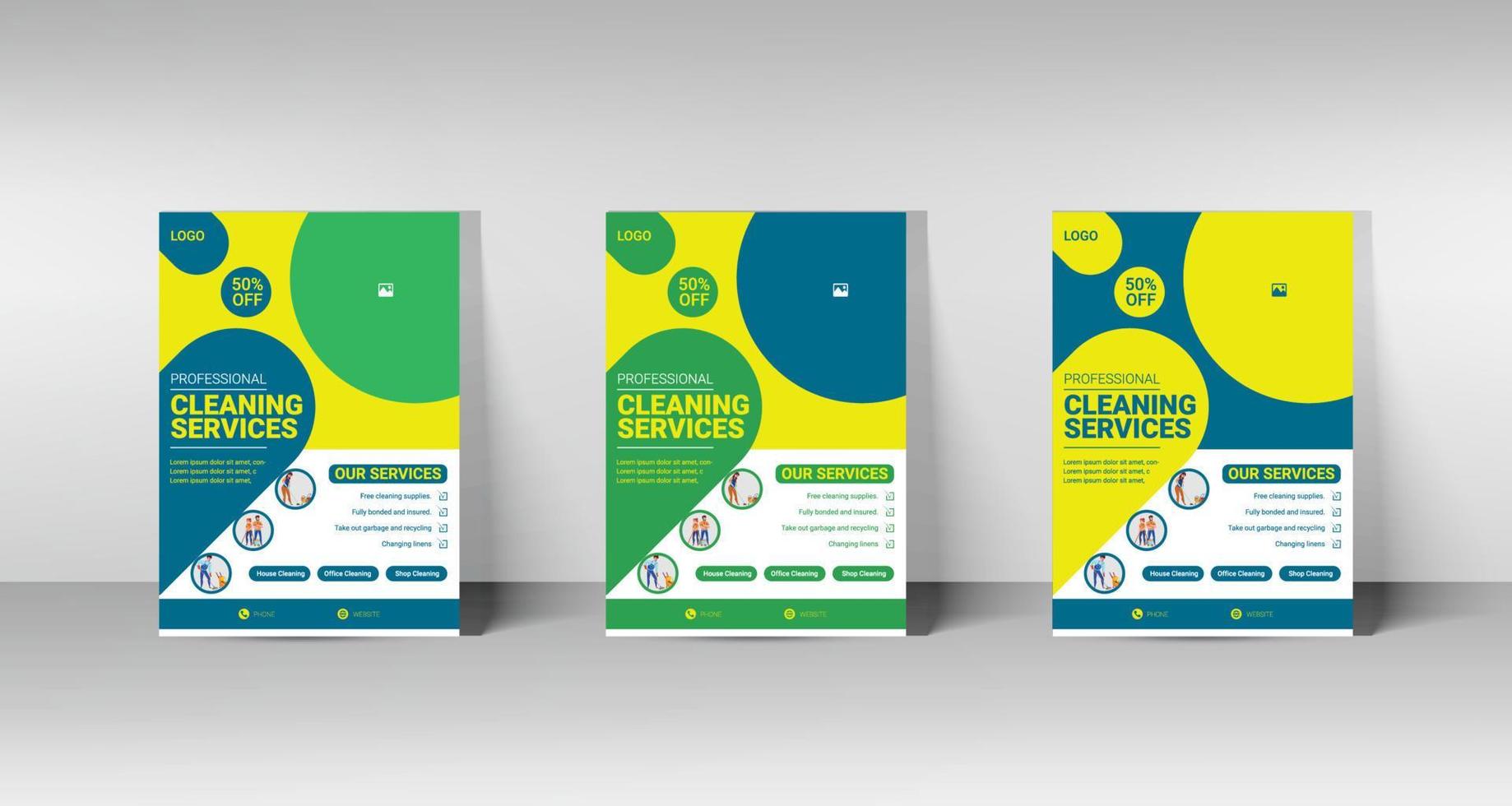 Cleaning service flyer design. Professional Cleaning Services Flyer, flyer poster design template, Carpet. Cover, A4 Size, Flyer Design. vector