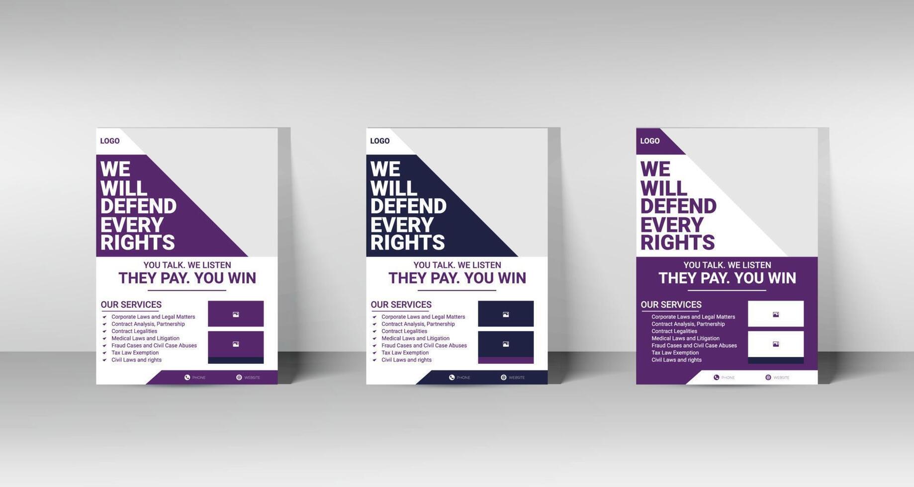 Legal and Law Firm Flyer. Lawyer service poster leaflet template. A4 size flyer and fully editable file vector