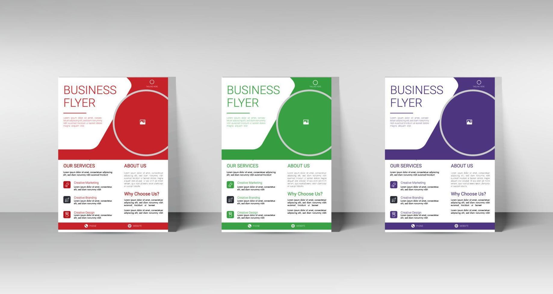 Corporate Business Flyer Design Temple. A4 size flyer and print ready file vector