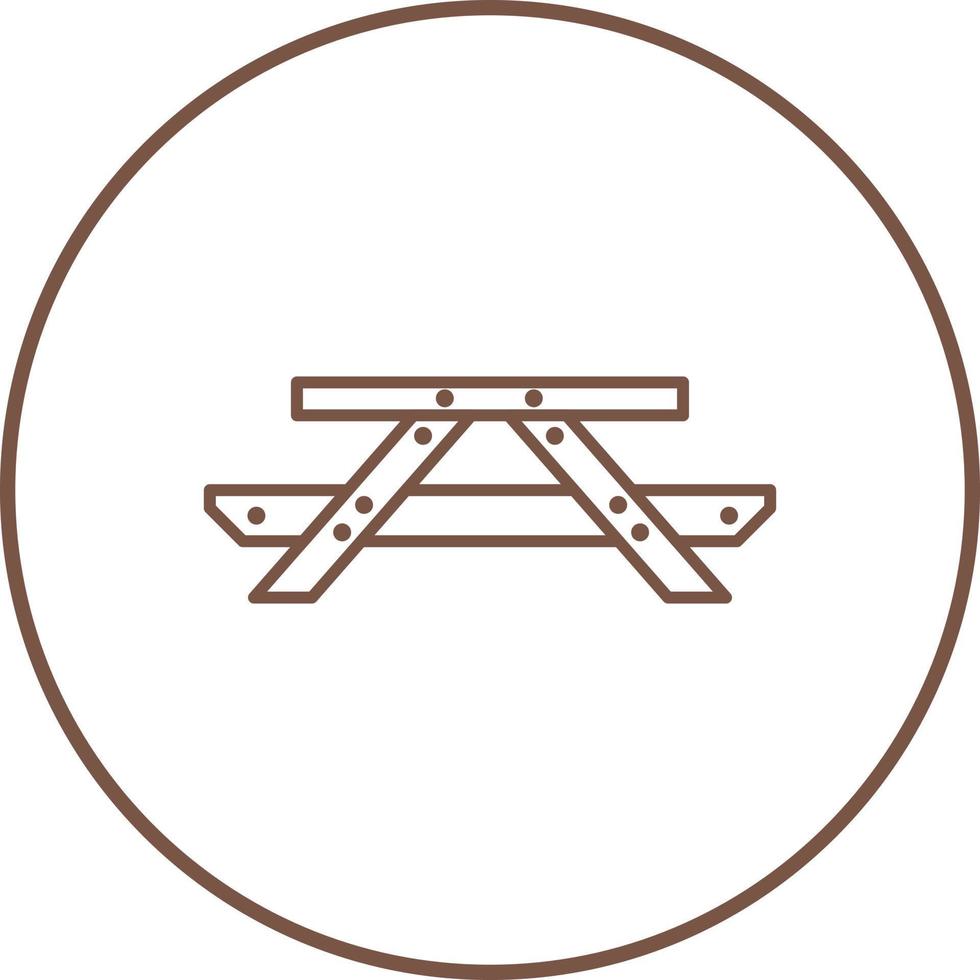 Picnic of Table Vector Icon