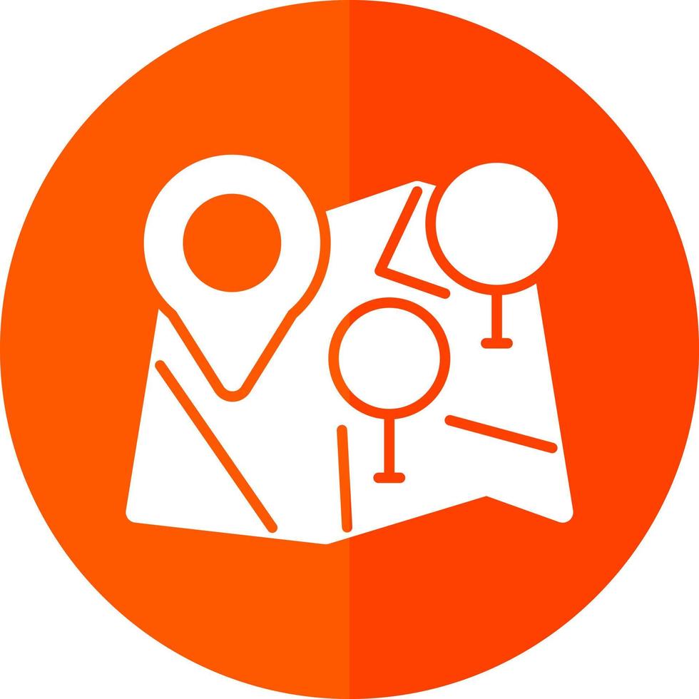 Multiple POIs Vector Icon Design