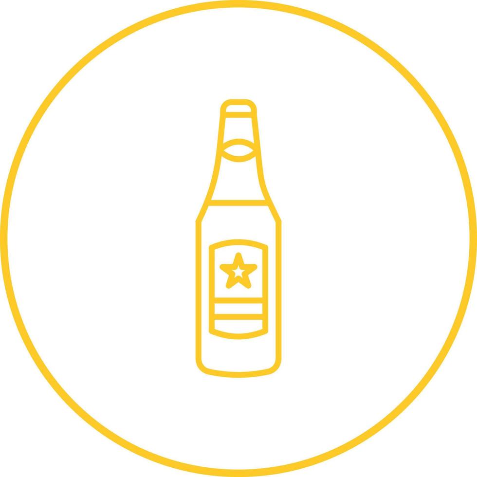 icono de vector de botella de cerveza